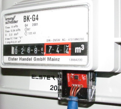 Gaszähler mit Magnetometer HMC5883