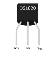 1-wire Temperatursensor DS1820
